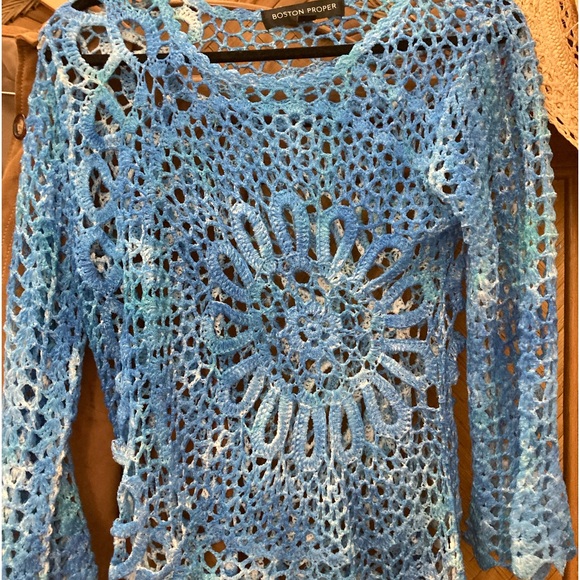 Boston Proper Tops - New (never worn) open weave sweater by Boston Proper